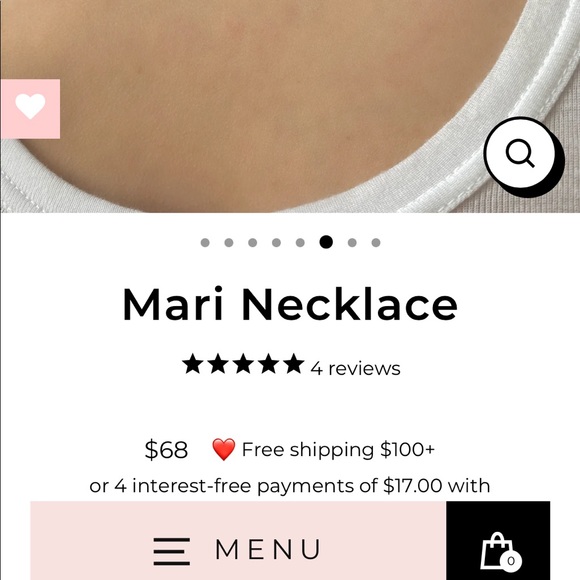 Girls Crew Butterfly Necklace - Picture 2 of 3